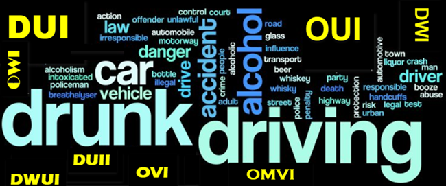 DUI OUI DWI Drunk Driving